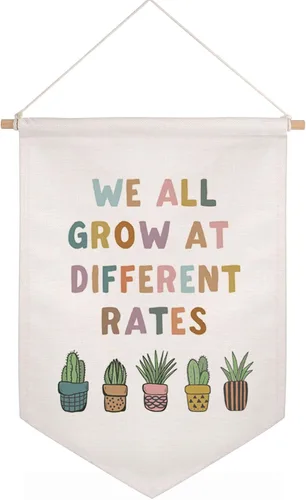 Miniatura 9 de Este es un espacio seguro para ser quien eres Arte de positividad neutral Bandera de pared para sala de juegos de niños Bandera de decoración