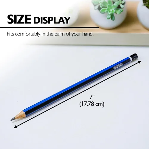 Miniatura 2 de BAZIC PRODUCTS Juego de lápices de dibujo y boceto (surtido de 6), para exámenes escolares de escritura, paquete de 2