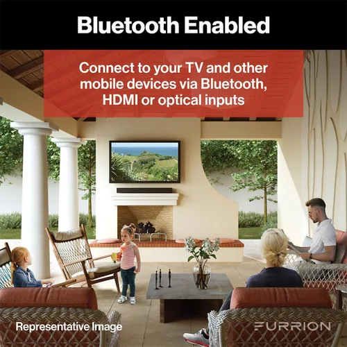 Miniatura 5 de Furrion Aurora 2.1 - Altavoz de barra de sonido para exteriores con subwoofer integrado, Bluetooth, HDMI y entradas ópticas - FSBNN30MST