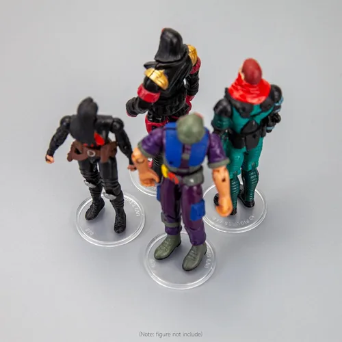 Miniatura 5 de SIXPOINTS 70 piezas de base redonda transparente compatible con figuras de acción de películas de Star Wars vintage de 3.75 pulgadas, disco de 1.476