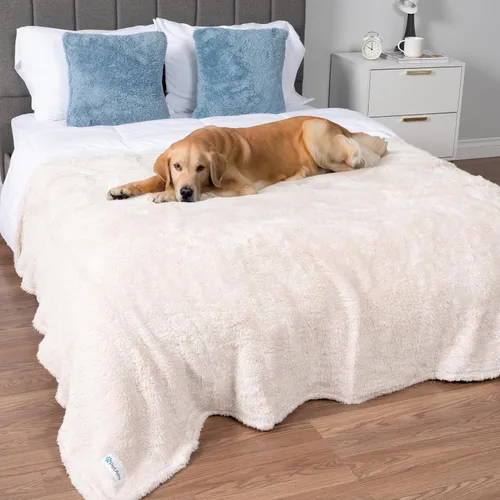 Miniatura 15 de PETAMI Manta de forro polar esponjoso para gatos y perros, gris, talla XL