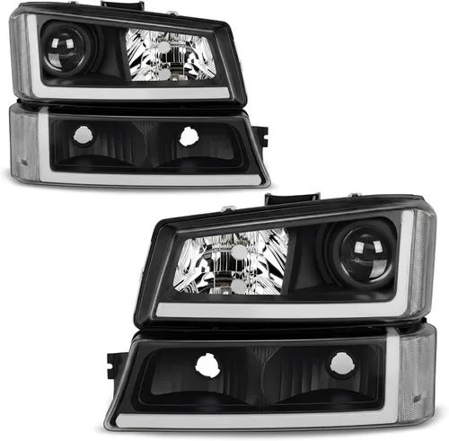 Miniatura 10 de AUTOSAVER88 - Juego de faros delanteros compatible con 2003 2004 2005 2006 Chevy Silverado Avalanche 1500 1500HD 2500 2500HD 3500/2007 Classic OE
