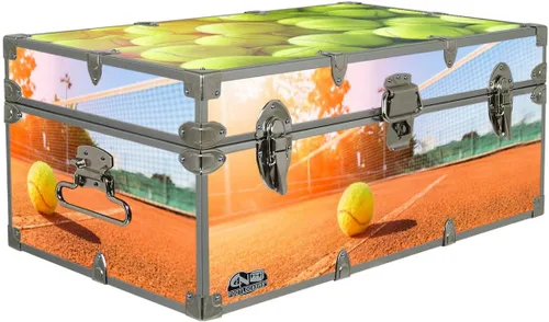 Miniatura 6 de C&N Footlockers Baúl de diseñador – Baúl de almacenamiento con temática deportiva – Disponible en 15 temas diferentes – 32 x 18 x 13.5 pulgadas