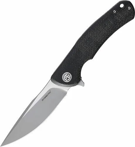 Petrified fish Cuchillo plegable de acero K110 949 Fibra de carbono G10 Mango de cerámica Rodamientos de bolas Camping Caza Cuchillos EDC Negro