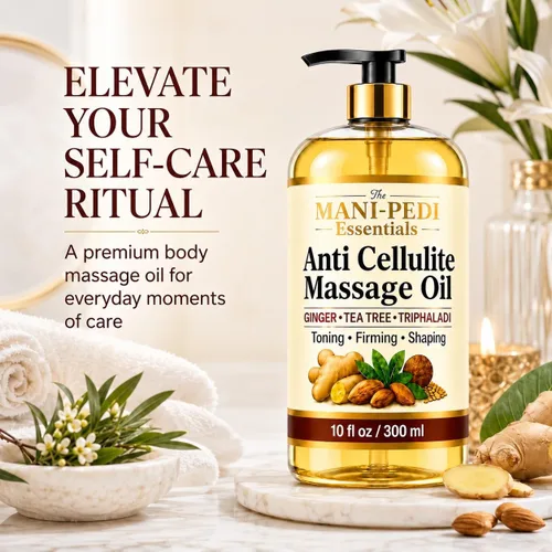 Miniatura 6 de TMPE Aceite corporal anticelulítico – Tonifica, reafirma y da forma visiblemente con jengibre, árbol de té y hierbas naturales, fórmula no grasosa
