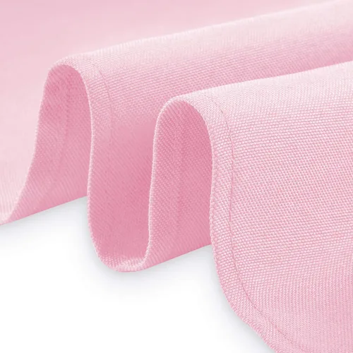 Miniatura 3 de Lann's Linens - Mantel rectangular de tela de poliéster de primera calidad para bodas, banquetes y restaurantes Rosa