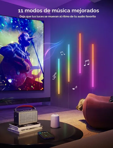 Miniatura 3 de Govee Glide - Luces de pared, luz LED RGBIC, luz inteligente para juegos compatible con SmartThings, barra de luces RGB, luces de pared LED