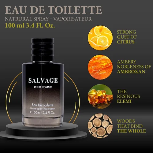 Miniatura 2 de Salvage for Men - Eau De Toilette para hombre de 3.4 onzas en espray refrescante y cálido aroma masculino para uso diario, Colonia informal