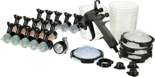 Miniatura 11 de 3M Kit de iniciación de pistola pulverizadora Performance 26778, incluye sistema de taza de pulverización de pintura PPS 2.0, 15 cabezales