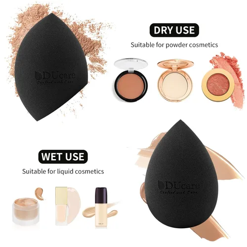Miniatura 3 de DUcare Esponjas de maquillaje con brocha de base, esponja para base de maquillaje para líquido BB Cream Mineral Powder Buffing Stippling