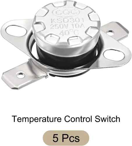 Miniatura 6 de Interruptor de control térmico de temperatura KSD301 termostato 40C NC, [para refrigeradores de horno microondas], normalmente cerrado/2 piezas