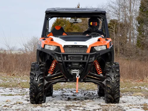 Miniatura 2 de SuperATV - Brazos en A arqueados resistentes para Polaris General 1000 (2016) - 1.5" de desplazamiento - Negro