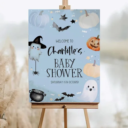Miniatura 16 de Letrero de bienvenida personalizado para baby shower, letrero de bienvenida para baby shower con osito de peluche, póster personalizado de osito