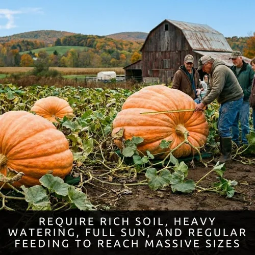 La calabaza más grande del mundo | 10 semillas | Cultiva calabazas gigantes del Atlántico