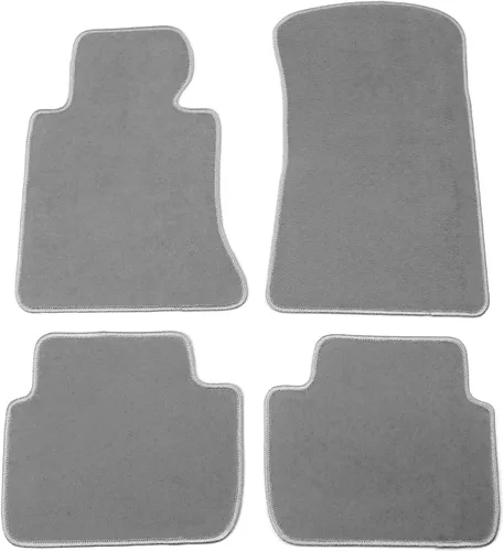 Miniatura 10 de IKON MOTORSPORTS, Alfombrillas de Piso Compatibles con BMW Serie 3 E46, 1998-2006 Ajuste de Fábrica Beige de Nylon Delanteras y Traseras