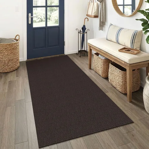 Miniatura 46 de EARTHALL Alfombra pequeña de 2 x 3 pies, lavable para entrada, antideslizante, trenzada, alfombra para puerta interior y exterior, alfombra tejida