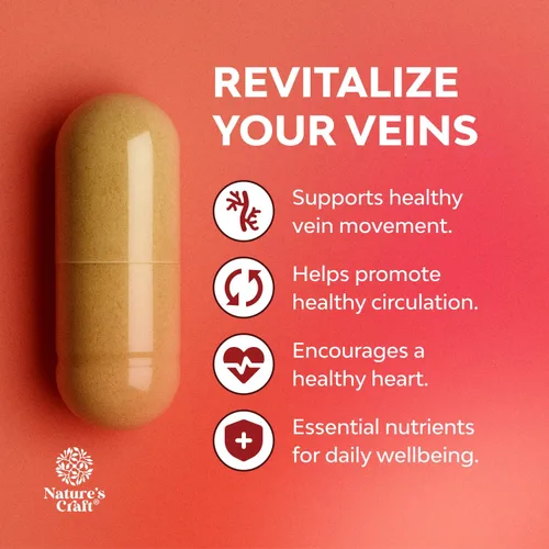 Miniatura 3 de Suplementos de Apoyo Venoso para las Piernas y Venas - Suplemento para la Circulación de Todo el Cuerpo para Arañas Vasculares y Varices y Mejora