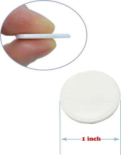 Miniatura 4 de SmartDealsPro Juego de 100 contadores de aprendizaje de plástico opaco de 1 pulgada Mini fichas de juego de fichas de póquer con caja de Blanco