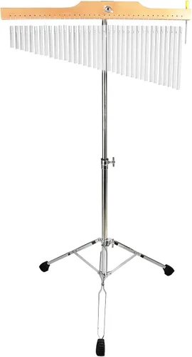 Miniatura 8 de TNZMART Campanillas de viento de una fila con soporte de trípode de 25 tonos y 36 tonos, con altura ajustable, campana de instrumentos de percusión