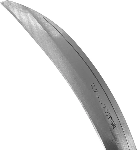 Miniatura 3 de KAKURI Herramienta de jardín de hoz de hierba 7.6", hoz de deshierbe de Kama estilo japonés, hoja de acero inoxidable