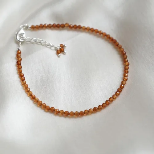 Miniatura 97 de Gempires - Pulseras de cuentas de piedras preciosas hechas a mano, ligeras, de cristal, para uso diario, hipoalergénicas, de 8 pulgadas, chapadas