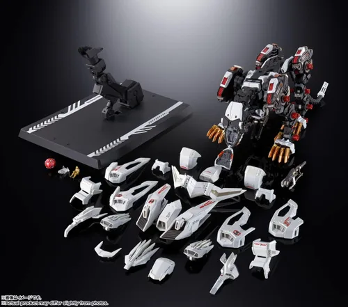 Miniatura 14 de BANDAI Spirits Chogokin ZOIDS New Century/Zero RZ-041 Liger Zero, aprox. 8.7 pulgadas (8.661 in), ABS y PVC y pintado a presión