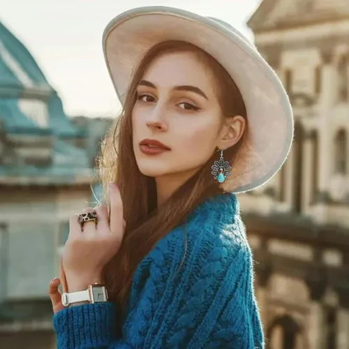 Miniatura 5 de Aretes colgantes bohemios, hipoalergénicos, ligeros, varios estilos, para mujer, regalos