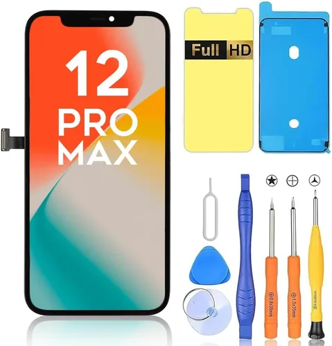 Miniatura 12 de Ayake Reemplazo de pantalla para iPhone 13 Pro Max, pantalla LCD FHD de 6.7 pulgadas y pantalla digitalizadora táctil, tono real programable, restos
