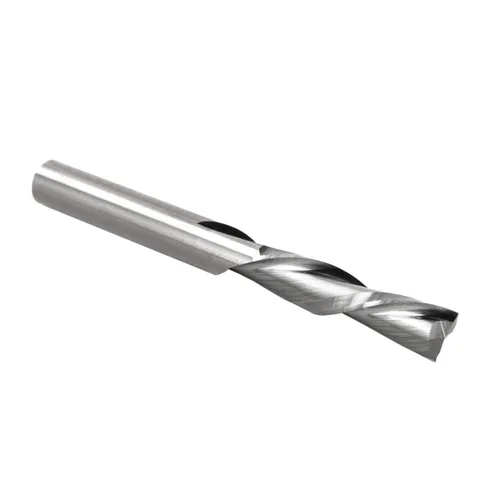 POWERTEC Broca de enrutador en espiral de corte descendente de carburo de tungsteno vástago de 1/4 pulgadas, diámetro de corte de 1/4 pulgadas,