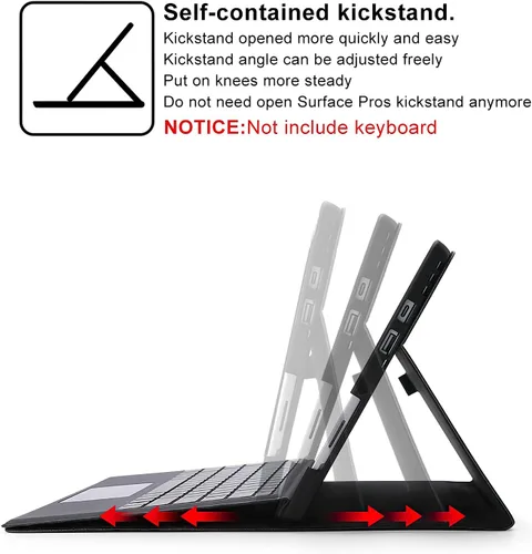 Miniatura 3 de Omnpak Microsoft Surface Pro 7 Funda, Funda Protectora para Surface Pro 7 Plus de 12.3 Pulgadas, Surface Pro 7, Surface Pro 6, Pro 5, Pro 4