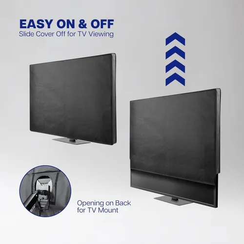 Miniatura 5 de VIVO Protector de pantalla plana para pantallas de 65 a 70 pulgadas, universal, al aire libre, resistente a la intemperie, resistente al agua, TV065B