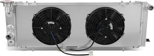 Miniatura 7 de DNA Motoring RA+FS-MM98-2 Radiador de doble núcleo de 2 filas con cubierta de ventilador para Mazda Miata MX-5 98-05, metálico