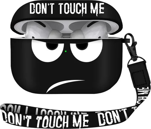 Miniatura 27 de Funda para Airpods Pro de 2ª generación 2022, Don't Touch Me para Airpods Pro 2 con llavero, funda suave y bonita a prueba de golpes para mujeres