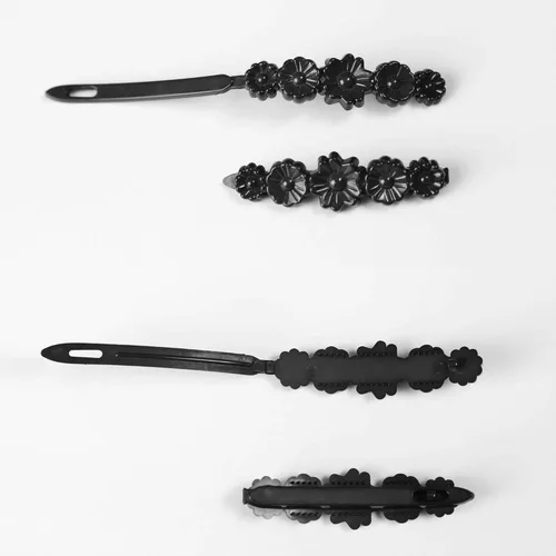 Miniatura 5 de Juego de 24 pinzas para el cabello, pasadores para el cabello para mujeres y niñas, accesorios para el cabello grueso y fino, pequeño, negro
