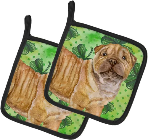 Miniatura 117 de Caroline's Treasures BB9655PTHD - Juego de soportes para ollas de cocina resistentes al calor, almohadillas calientes para horno, 7 1/2 x 7 1/2