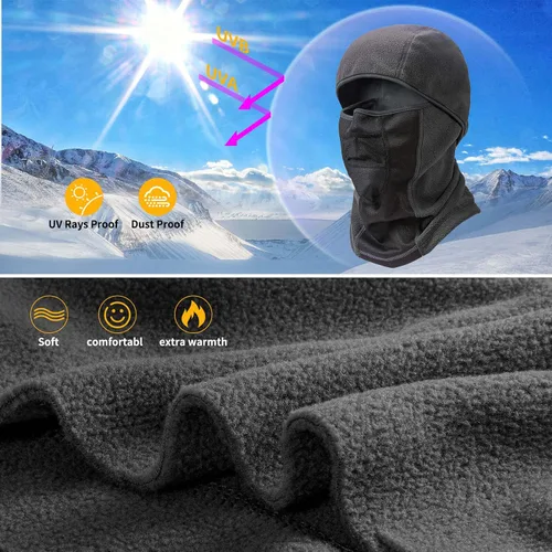 Miniatura 2 de Balaclava Winter Ski Face Mask Breathable Windproof Thermal for Motorcycle Riding Cycling in Cold Weather