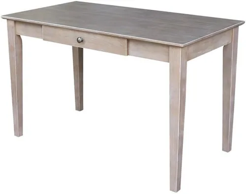 Miniatura 7 de IC International Concepts, Escritorio con cajón, madera maciza, parawood real, 48 pulgadas de ancho x 26 pulgadas de profundidad x 30 pulgadas
