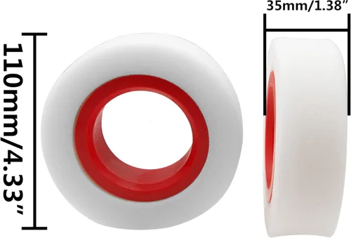 Miniatura 7 de ShareGoo - Paquete de 4 insertos de espuma de neumáticos de 1.9 pulgadas, interior y exterior de goma de doble etapa para neumáticos de 4.488-4.724