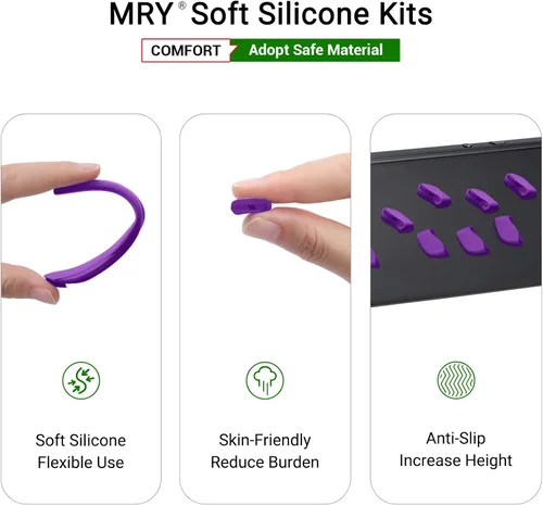Miniatura 4 de Mryok Kits de boquillas de repuesto para Oakley Flak 2.0 OO9295 / 2.0 XL OO9188 - Opciones Púrpura y negro
