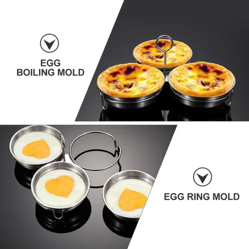 Miniatura 3 de Cabilock Molde de acero inoxidable con cepillo de pastelería para sándwiches de desayuno