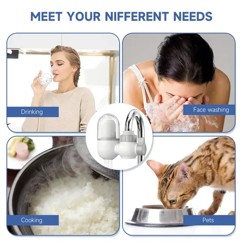 Miniatura 6 de Fregaderos-Montado grifo filtro eficientewaterpurificationsystemeffectivelyremovesunpleasantchlorineodorand impurezas, apto para cocina de 15/16