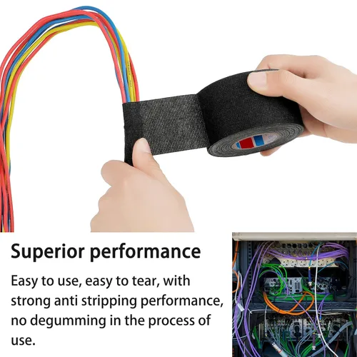 Miniatura 5 de Outus Cinta de Tela para Arnés de Cables Eléctricos Tesa Tape Arnés de Conductos de Cables Automotriz Cinta de Tela Resistente al Calor
