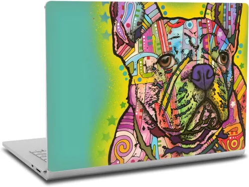 Head Case Designs Calcomanía de vinilo con licencia oficial de Dean Russo Buldog Francés Animales compatible con Microsoft Surface Book 2