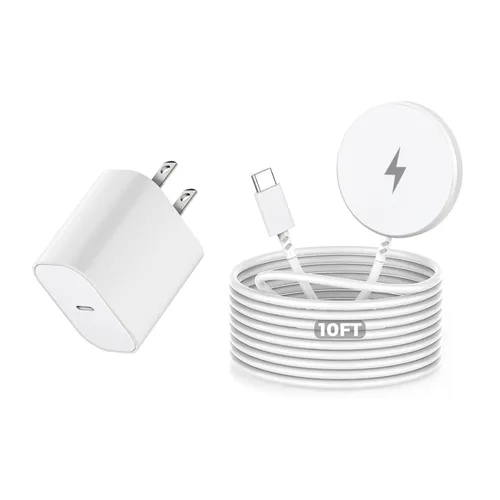Miniatura 8 de [Certificado MFi de Apple] Cargador magnético inalámbrico para iPhone, cargador Magsafe, almohadilla de carga rápida de teléfono de 6 pies y 15 W