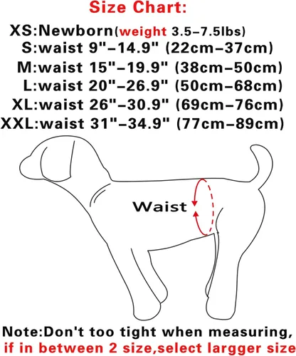Miniatura 5 de JoyDaog Pañales para perros pequeños, paquete de 4 pañales reutilizables para cachorros, S