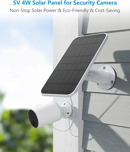 Miniatura 3 de Cargador de panel solar compatible con proyector Eufycam 3/3C/2C/2C Pro/E40/E20/2/2/2 Pro/E/L20/L40/Solo/SoloCam, panel solar de 5 W para cámara