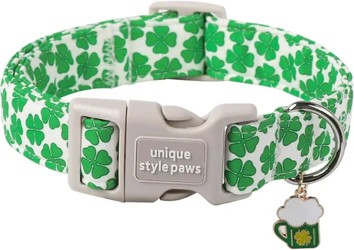 Miniatura 55 de Unique style paws - Collar para perro con hebilla de metal, naranja, duradero, lindo collar para perros pequeños, medianos y grandes