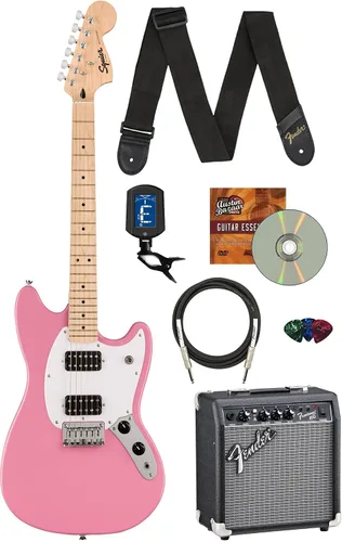 Miniatura 10 de Fender Squier Sonic Telecaster - Paquete California Blue con afinador, correa, púas y DVD de guitarra Austin Bazaar Azul (California Blue)