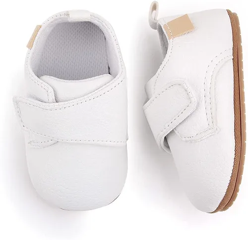 Miniatura 3 de Meckior Mocasines clásicos de piel sintética para niños y niñas zapatos de vestir Oxford para niños y niñas zapatos de vestir planos para caminar
