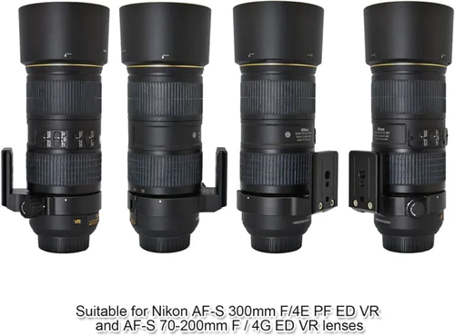 Miniatura 8 de iShoot Anillo de montaje de trípode mejorado para Nikon RT-1 Nikkor AF-S 11.811 in F/4E PF ED VR y AF-S 2.756-7.874 in F/4G ED VR, función inferior